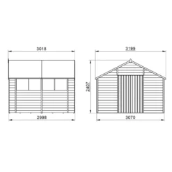 Forest 10 X 10ft Overlap Pressure Treated Double Door Apex Shed -Shed And Soil Sales 12823848 1554833219727413