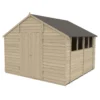Forest 10 X 10ft Overlap Pressure Treated Double Door Apex Shed -Shed And Soil Sales 12823848 7154831947427365