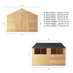 Mercia 10 X 10ft Overlap Apex Shed - Incl. Installation -Shed And Soil Sales 12825398 1525047801093278