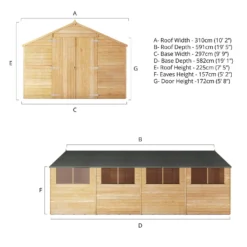 Mercia 20 X 10ft Overlap Apex Shed - Incl. Installation -Shed And Soil Sales 12825399 7935047801275435