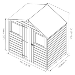 Mercia 4 X 6ft Shiplap Apex Shed - Included Installation -Shed And Soil Sales 12825402 3014949332302345