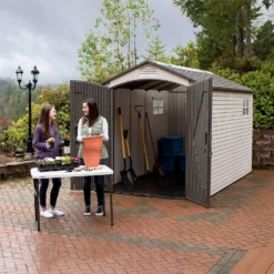 Lifetime 7 X 12ft Outdoor Storage Shed -Shed And Soil Sales 12826345 8875012584258335