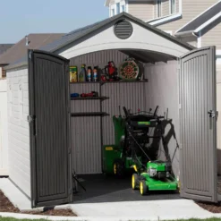 Lifetime 8 X 15ft Outdoor Storage Shed -Shed And Soil Sales 12826441 1314833223077237
