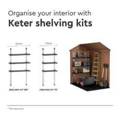 Keter Darwin 6 X 4ft Outdoor Garden Apex Storage Shed - Brown 20 Keter Darwin 6 X 4ft Outdoor Garden Apex Storage Shed - Brown -Shed And Soil Sales 12833043 5775036178043584