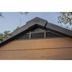 Keter Newton 7.5 X 11ft Outdoor Plastic Garden Storage Shed - Brown -Shed And Soil Sales 12833045 1264832986567164