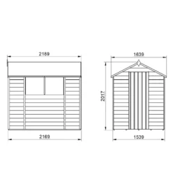 Forest 7 X 5ft Overlap Pressure Treated Apex Shed -Shed And Soil Sales 12833286 1914833201647376
