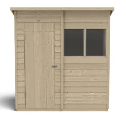 Forest 6 X 4ft Overlap Pressure Treated Pent Shed -Shed And Soil Sales 12833288 1114833198188748