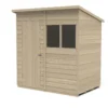 Forest 6 X 4ft Overlap Pressure Treated Pent Shed -Shed And Soil Sales 12833288 4694831942320723