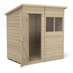 Forest 6 X 4ft Overlap Pressure Treated Pent Shed -incl. Installation 13 Forest 6 X 4ft Overlap Pressure Treated Pent Shed -incl. Installation -Shed And Soil Sales 12833306 2084833202321062
