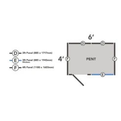 Forest 6 X 4ft Overlap Pressure Treated Pent Shed -incl. Installation 19 Forest 6 X 4ft Overlap Pressure Treated Pent Shed -incl. Installation -Shed And Soil Sales 12833306 9574833202120746