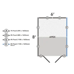 Forest 6 X 4ft Overlap Pressure Treated Apex Shed - Double Door 4 Windows - Incl. Installation 19 Forest 6 X 4ft Overlap Pressure Treated Apex Shed - Double Door 4 Windows - Incl. Installation -Shed And Soil Sales 12833313 1624833202481619