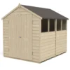 Forest 6 X 4ft Overlap Pressure Treated Apex Shed - Double Door 4 Windows - Incl. Installation 2 Forest 6 X 4ft Overlap Pressure Treated Apex Shed - Double Door 4 Windows - Incl. Installation -Shed And Soil Sales 12833313 4474831964911200