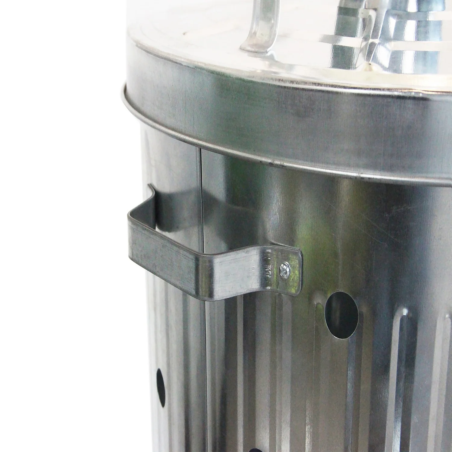 None Garden Galvanised Steel Incinerator / Fire Bin With Lid - 85L 8 None Garden Galvanised Steel Incinerator / Fire Bin With Lid - 85L - Image 6