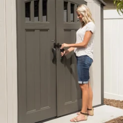 Lifetime 17.5 X 8 Ft Dual Entry Outdoor Storage Shed -Shed And Soil Sales 12836595 1175012583835617
