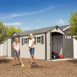 Lifetime 17.5 X 8 Ft Dual Entry Outdoor Storage Shed -Shed And Soil Sales 12836595 1905012583797700