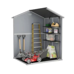 Keter Manor 6 X 5ft Outdoor Plastic Garden Storage Shed - Grey -Shed And Soil Sales 12840570 3345036178373146