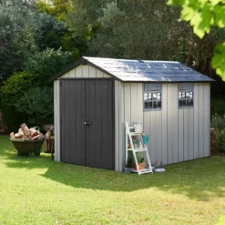 Keter Oakland 7.5 X 11ft Outdoor Garden Apex Storage Shed - Grey -Shed And Soil Sales 12840580 1325036179832130