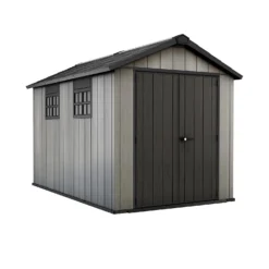 Keter Oakland 7.5 X 11ft Outdoor Garden Apex Storage Shed - Grey