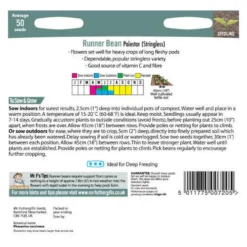 Mr. Fothergill's Runner Bean Stringless Polestar (Phaseolus Coccineus) Seeds -Shed And Soil Sales 12845200 1054832975180895