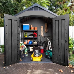 Keter Premier 7 X 7ft Outdoor Garden Apex Storage Shed - Grey -Shed And Soil Sales 12882034 9565036180690085