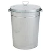 Homebase Galvanised Steel Outdoor Bin With Lid - 85L -Shed And Soil Sales 12884722 3954843941311658