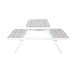 Picnic Bench - White & Grey -Shed And Soil Sales 12885210 1354846186560357