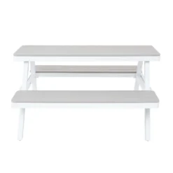Picnic Bench - White & Grey -Shed And Soil Sales 12885210 6834846186528506