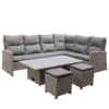 Mortimer Grey Rattan Garden Corner Sofa Set -Shed And Soil Sales 12887790 1864843688727621