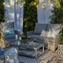 Florence 4 Seater Grey Rattan Garden Sofa Set -Shed And Soil Sales 12887803 6295061787155885