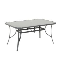 Rowly 6 Seater Garden Dining Set With Parasol -Shed And Soil Sales 12887808 5744843690412079