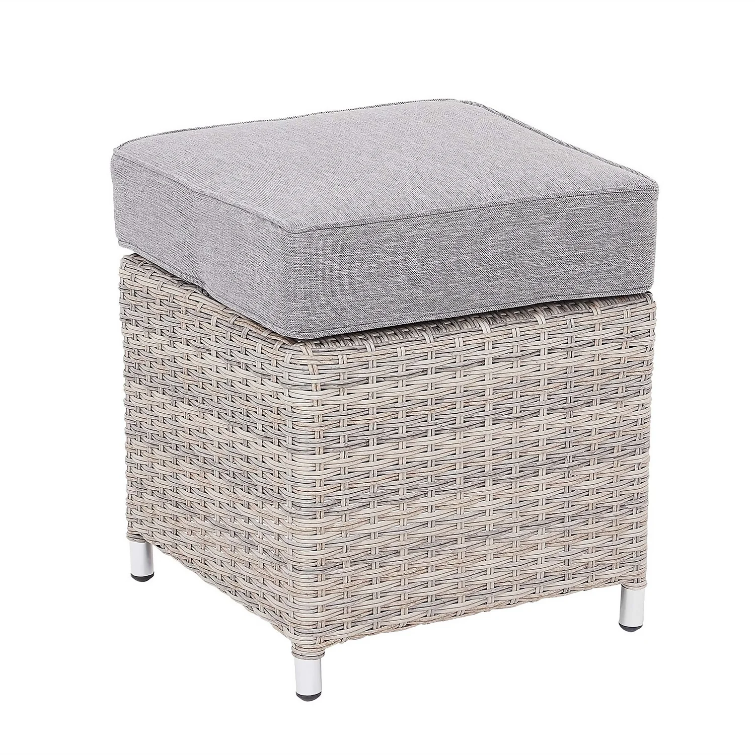 Florence Grey Rattan Effect Garden Corner Sofa Set 9 Florence Grey Rattan Effect Garden Corner Sofa Set - Image 7