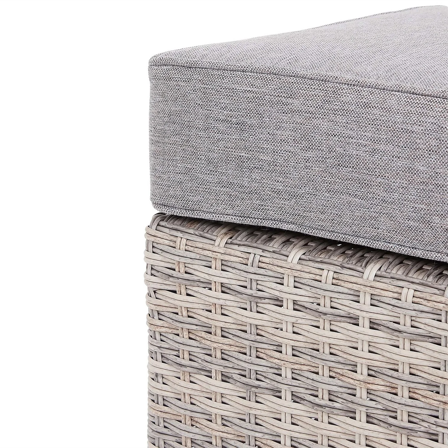 Florence Grey Rattan Effect Garden Corner Sofa Set 10 Florence Grey Rattan Effect Garden Corner Sofa Set - Image 8