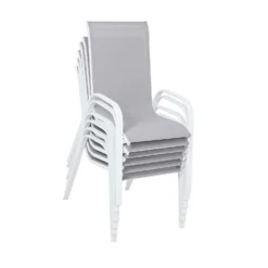 Malindi 6 Seater Garden Dining Set - Grey -Shed And Soil Sales 12887812 2424843280561994