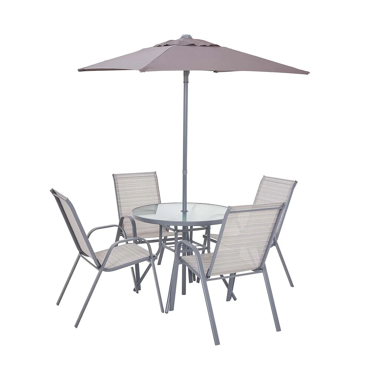 Andorra 4 Seater Garden Dining Set With Parasol 4 Andorra 4 Seater Garden Dining Set With Parasol - Image 2