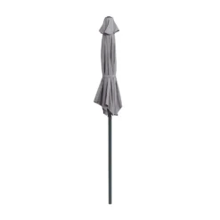 None 2.1m Crank & Tilt Parasol Light Grey - Dia. 38mm -Shed And Soil Sales 12888557 1054843673613402