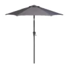 None 2.1m Crank & Tilt Parasol Dark Grey - Dia. 38mm -Shed And Soil Sales 12888560 3784843674091719