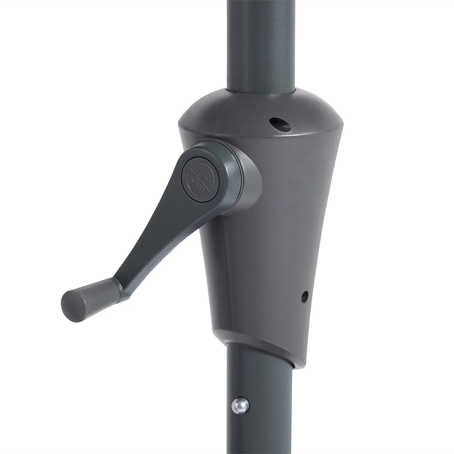 None 2.7m Crank & Tilt Parasol Light Grey - Dia. 38mm 7 None 2.7m Crank & Tilt Parasol Light Grey - Dia. 38mm - Image 5