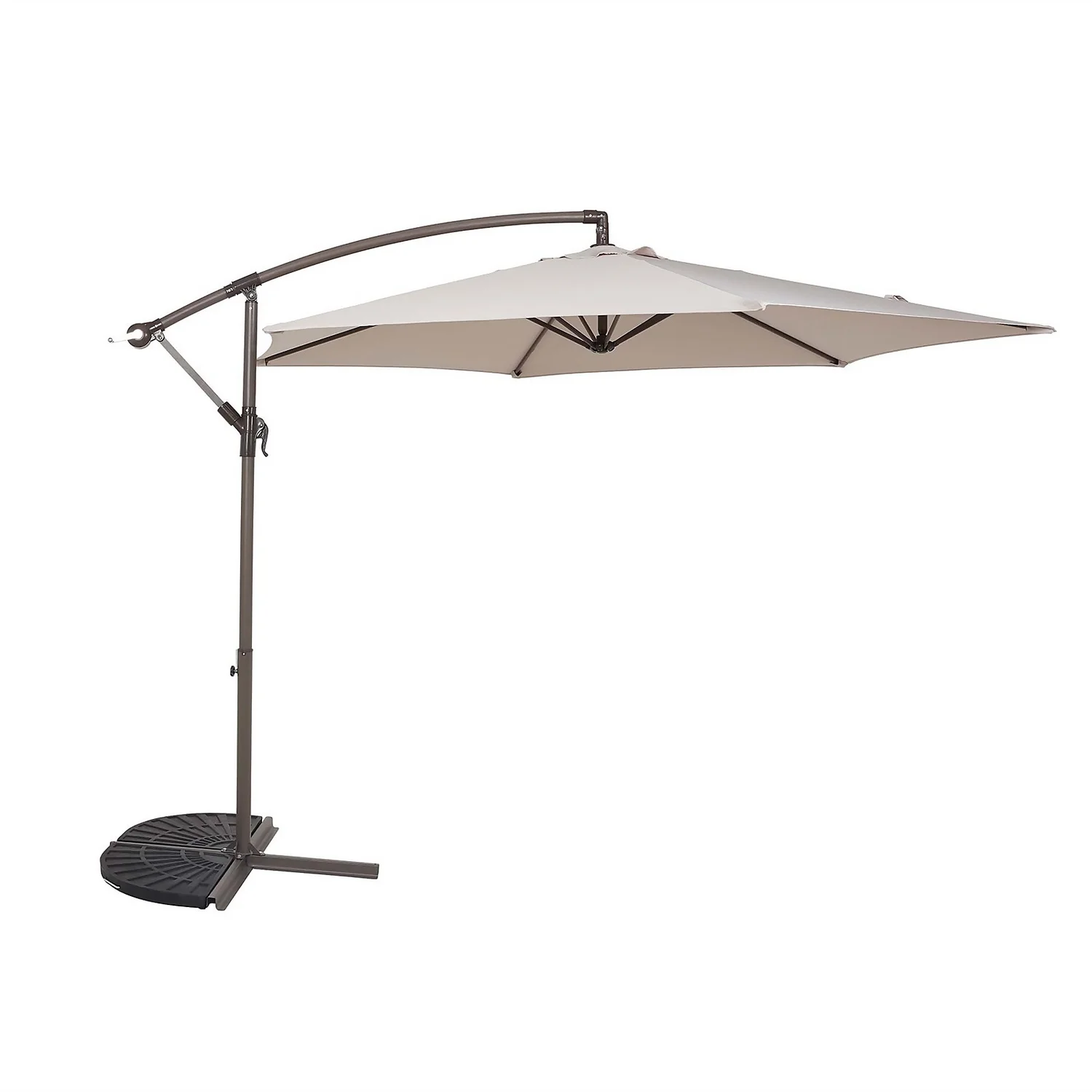 3m Overhanging Parasol - Natural 3 3m Overhanging Parasol - Natural