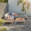 Spirit Metal Garden Corner Sofa Set - Grey -Shed And Soil Sales 12889918 8284846180990773