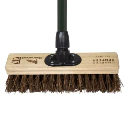 Charles Bentley Charnwood Bassine Wooden Garden Broom - 300mm -Shed And Soil Sales 12890894 1654915831672224