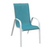 Malindi Stacking Chair - Blue -Shed And Soil Sales 12904632 8734845868967460