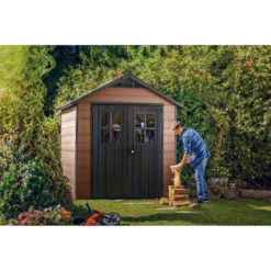 Keter Newton 7.5 X 7ft Outdoor Plastic Garden Storage Shed - Brown 20 Keter Newton 7.5 X 7ft Outdoor Plastic Garden Storage Shed - Brown -Shed And Soil Sales 12909854 8124845876235410