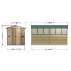 Shire 12 X 6ft Shed Overlap Double Door -Shed And Soil Sales 13082798 8154862497333875