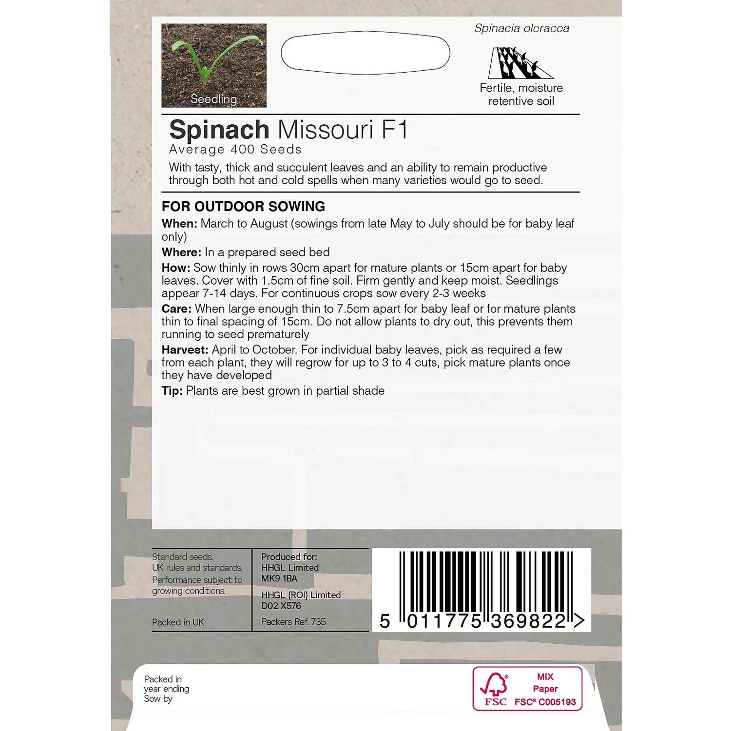 House Beautiful Spinach Missouri F1 Seeds 4 House Beautiful Spinach Missouri F1 Seeds - Image 2