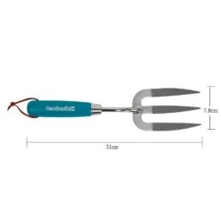 House Beautiful Stainless Steel Hand Fork With A Teal Painted Hardwood Handle -Shed And Soil Sales 13188707 1804928022202854