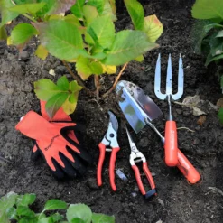 House Beautiful Gardening Gloves - Orange & Black -Shed And Soil Sales 13188715 1074928026783356