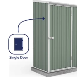 Absco 5 X 3ft Space Saver Metal Pent Shed - Green 14 Absco 5 X 3ft Space Saver Metal Pent Shed - Green -Shed And Soil Sales 13440828 1604929164292885