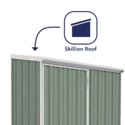 Absco 5 X 3ft Space Saver Metal Pent Shed - Green 13 Absco 5 X 3ft Space Saver Metal Pent Shed - Green -Shed And Soil Sales 13440828 3484929164219292