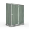 Absco 5 X 3ft Space Saver Metal Pent Shed - Green 1 Absco 5 X 3ft Space Saver Metal Pent Shed - Green -Shed And Soil Sales 13440828 8324929164016900