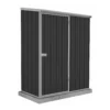 Absco 5 X 3ft Space Saver Metal Pent Shed - Dark Grey -Shed And Soil Sales 13440829 1024929186313245